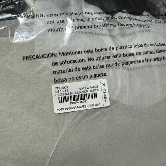 NWT B&W Trina Turk Colorblock Satchel Crossbody - Picture 4 of 4